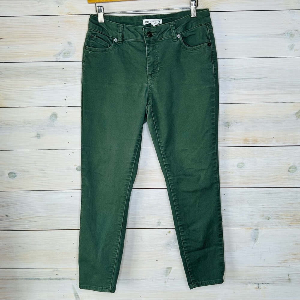 GS - Artisan Ny Skinny Jeans Olive Green Stretchy Denim